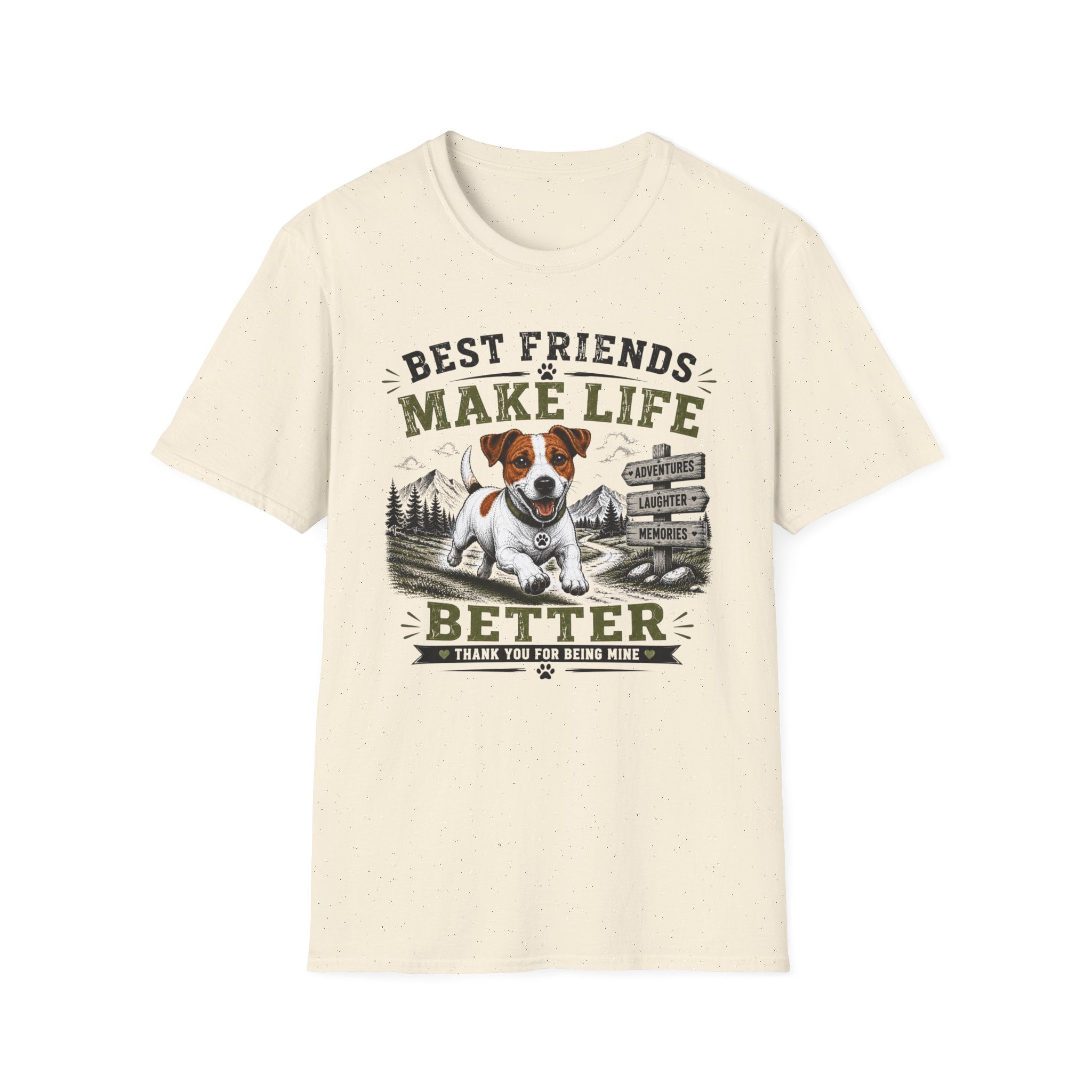 Dog Lover T-Shirt — "Best Friends Make Life" Graphic Tee