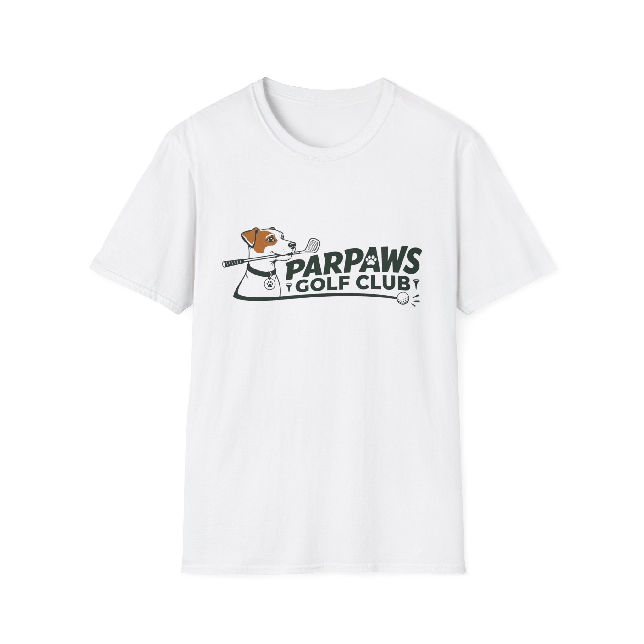 ParPaws Golf Club T-Shirt — Cute Dog Golf Graphic Tee for Golfers & Pet Lovers