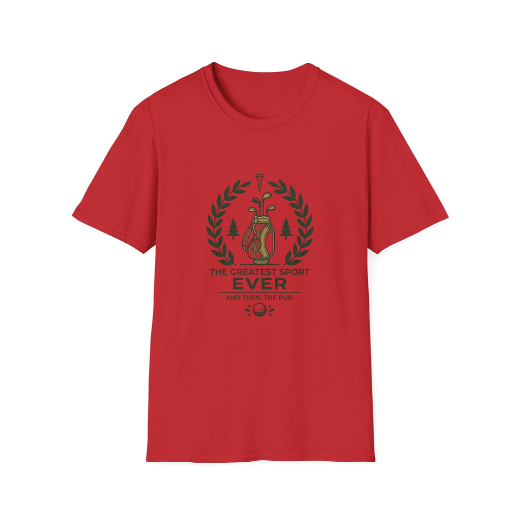 Golf Club Graphic T‑Shirt — “The Greatest Sport Ever” Vintage Golfing Tee