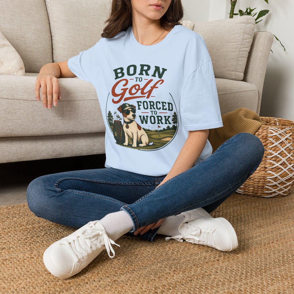 Born to Golf Forced to Work T-Shirt — Funny Golfing Shirt for Golf Lovers