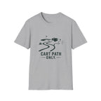 Golf Dog T-Shirt — 'Cart Path Only' Funny Golfing Graphic Tee