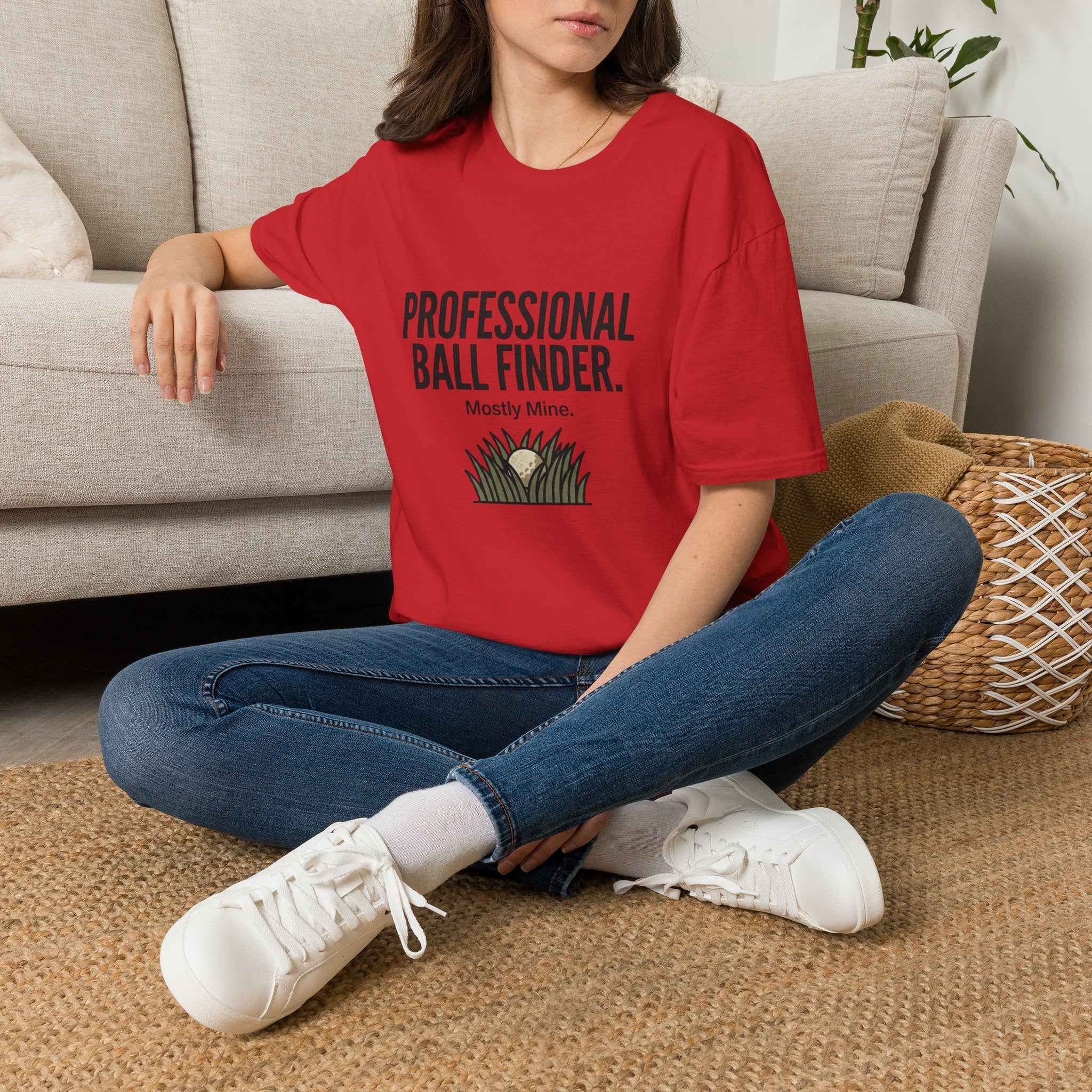 T-Shirt — Professional Ball Finder (Mostly Mine) Golf Humor Tee