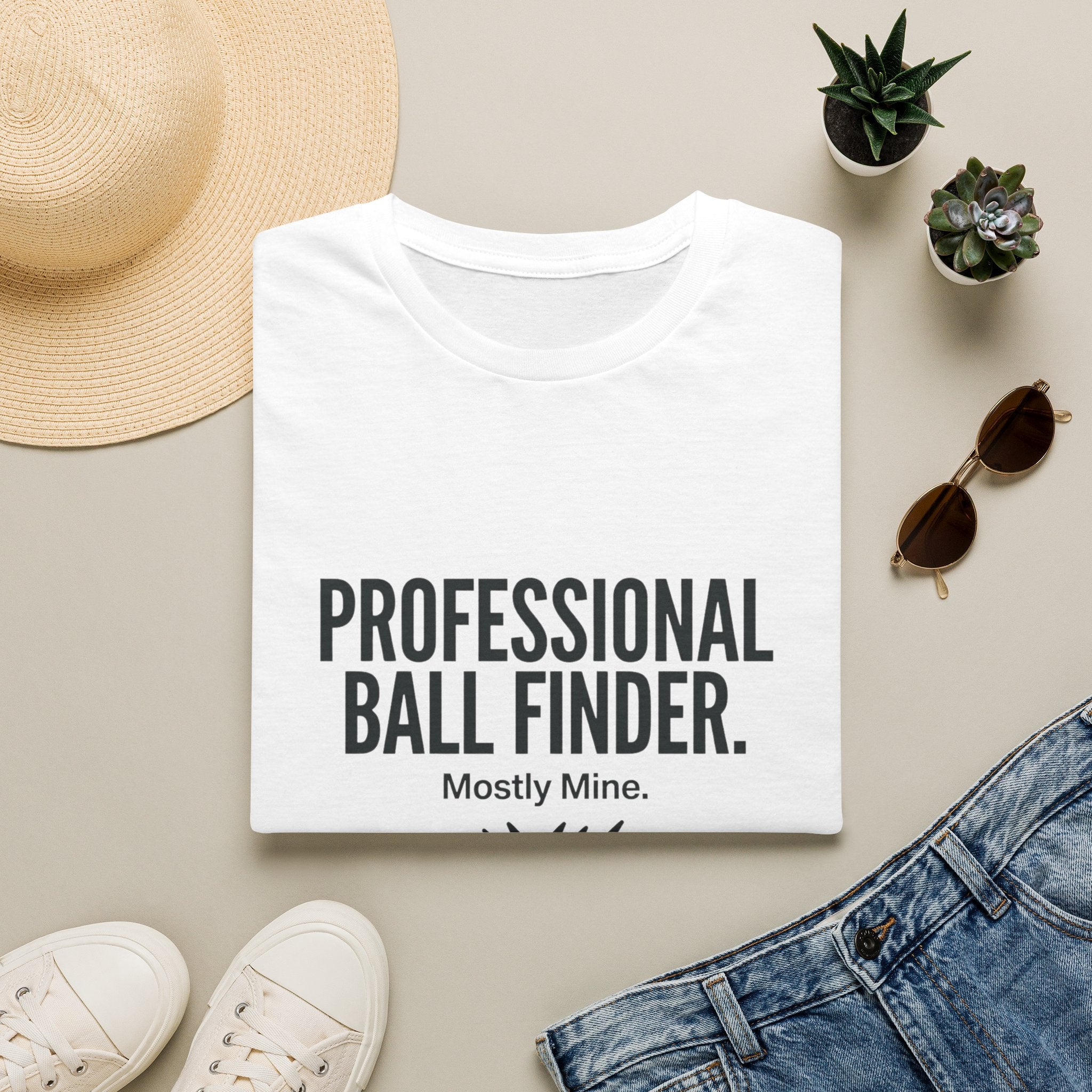 T-Shirt — Professional Ball Finder (Mostly Mine) Golf Humor Tee