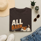 Dog Golf T-Shirt — "All Bark No Backswing" Funny Golfing Dog Tee