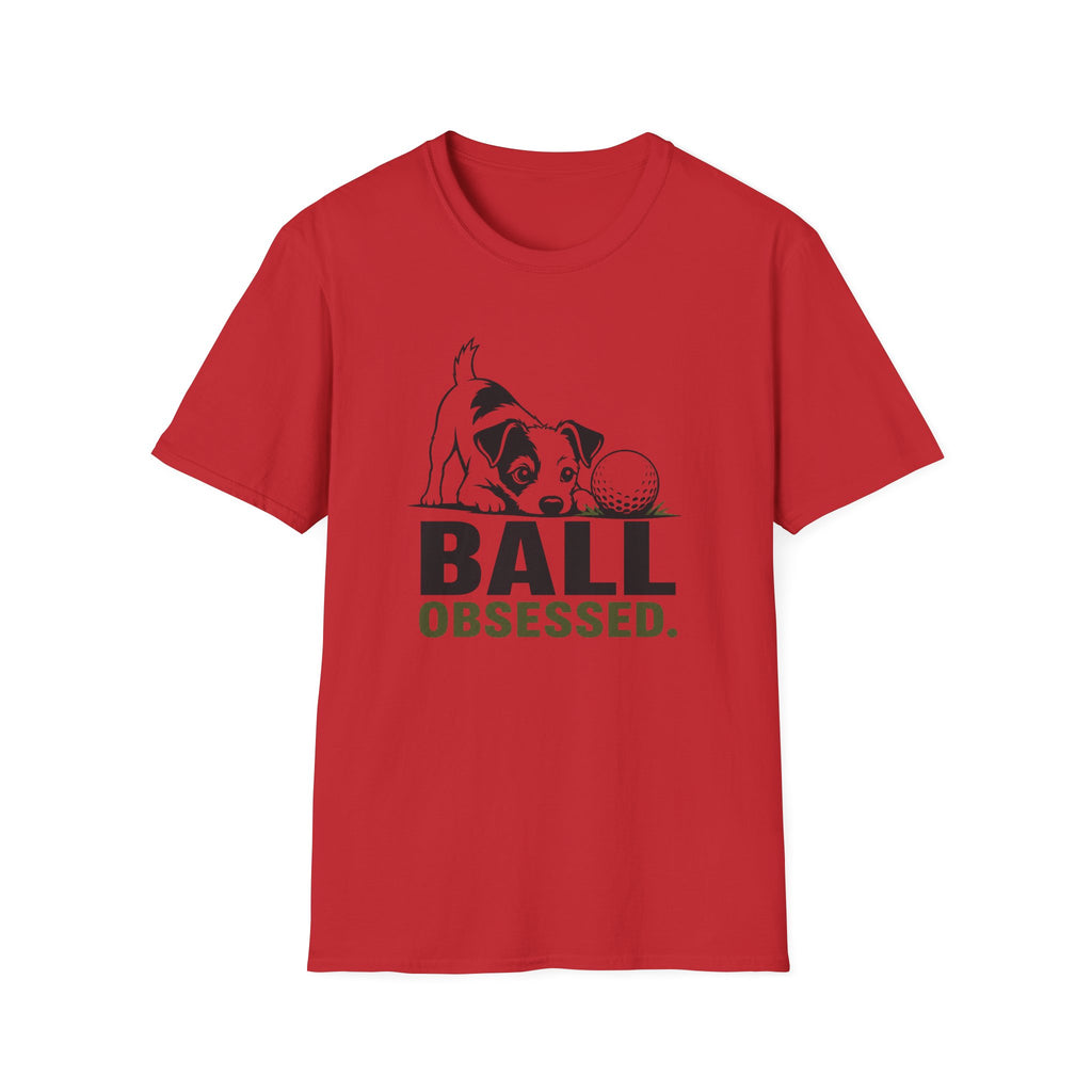 Dog Lover T‑Shirt — "Ball Obsessed" Puppy Graphic Tee