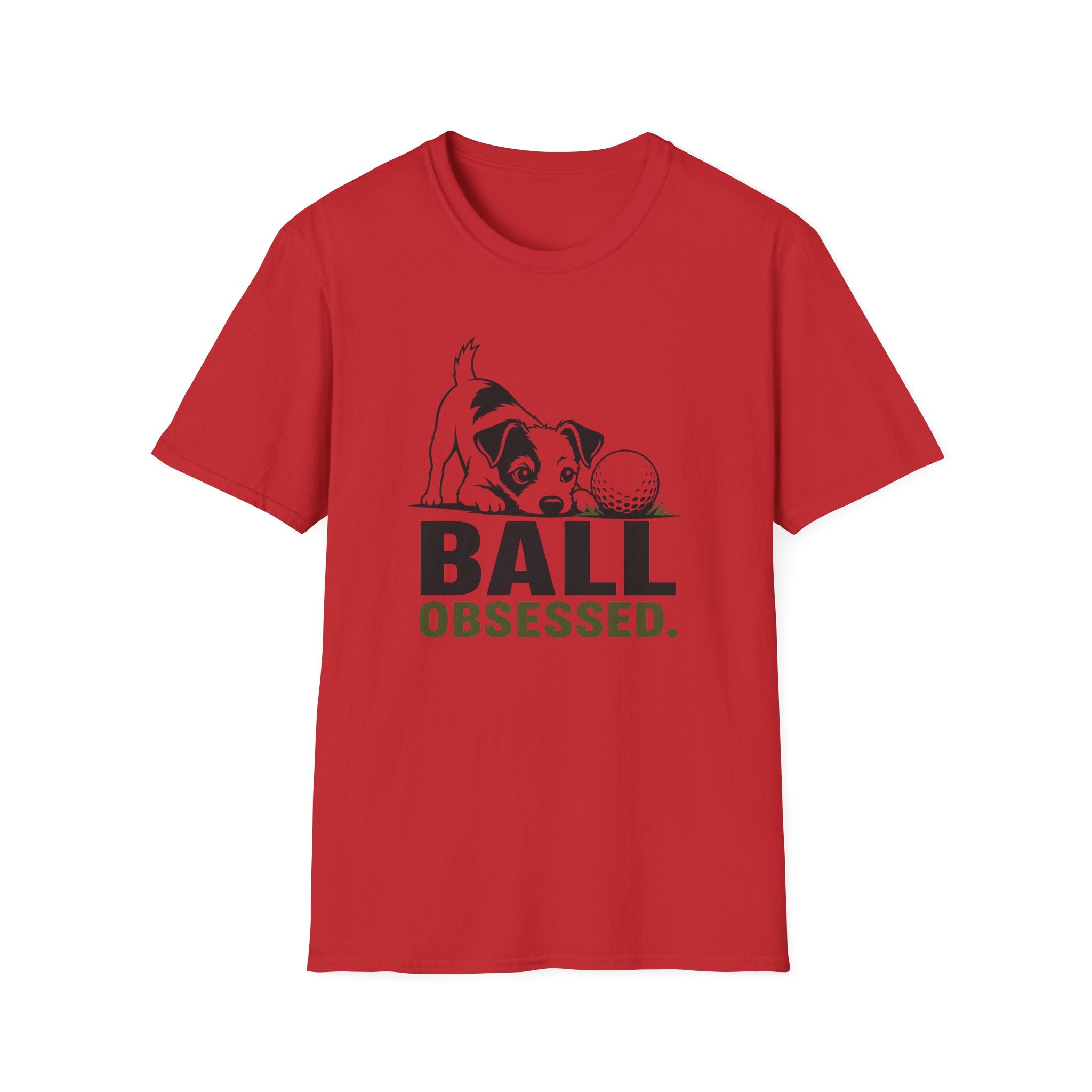 Dog Lover T‑Shirt — "Ball Obsessed" Puppy Graphic Tee