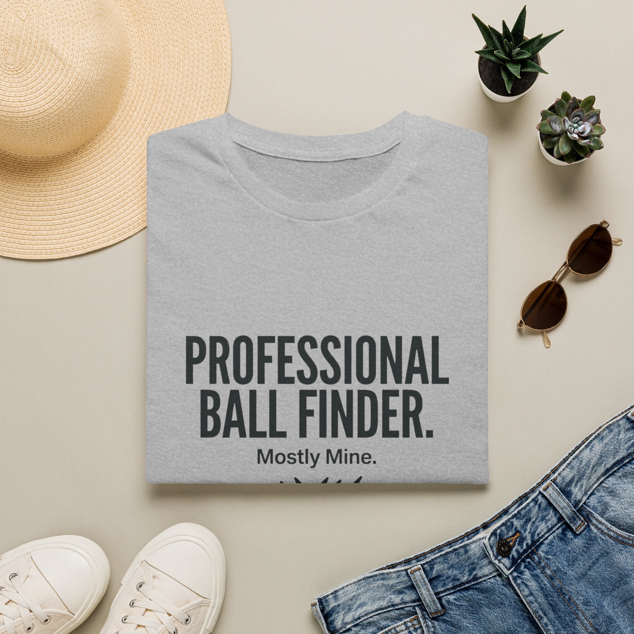 T-Shirt — Professional Ball Finder (Mostly Mine) Golf Humor Tee