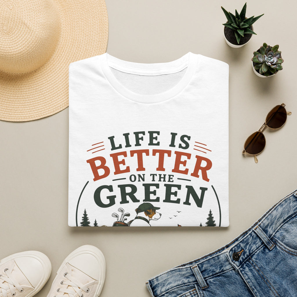 Fishing T‑Shirt — "Life Is Better on the Green" Outdoor Angler Tee