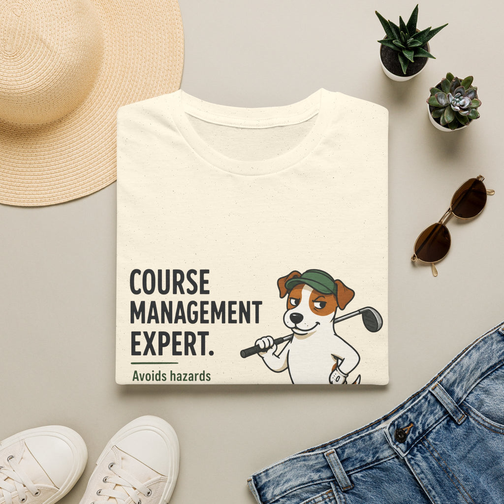 Golf Course Management Expert T-Shirt — Funny Golf Dog Design