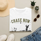 Chase Now Think Later T-Shirt — Golf Dog Graphic Tee