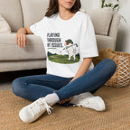 Golf Humor T-Shirt — "Playing Through My Issues" Funny Golfer Design