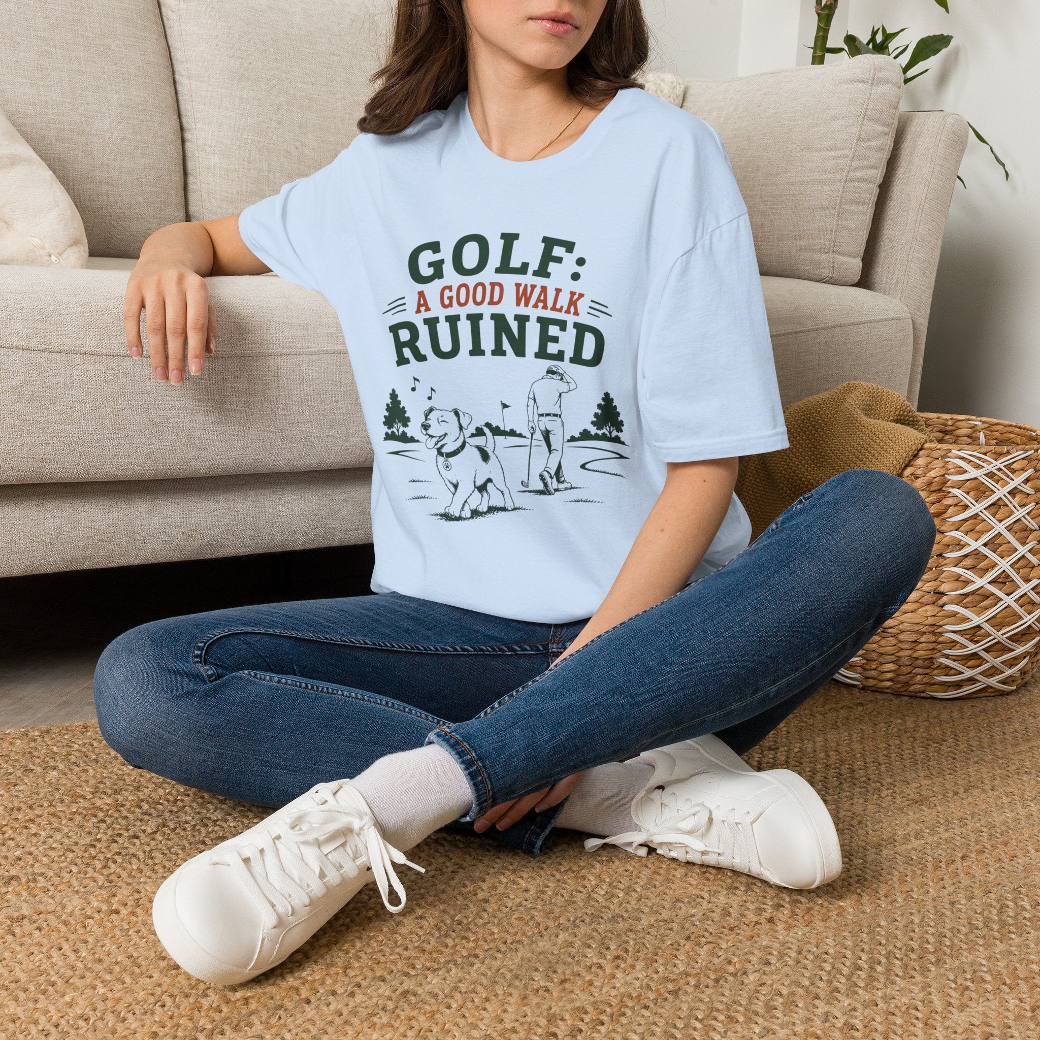 Golf T-Shirt — "GOLF: A GOOD WALK RUINED" Funny Golfing Tee for Golfers & Outdoor Fans