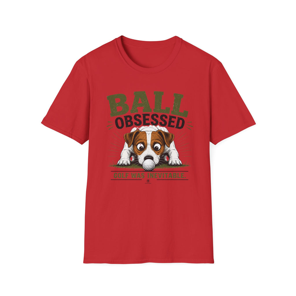 Ball Obsessed T‑Shirt – Cute Dog Golf Lover Graphic Tee