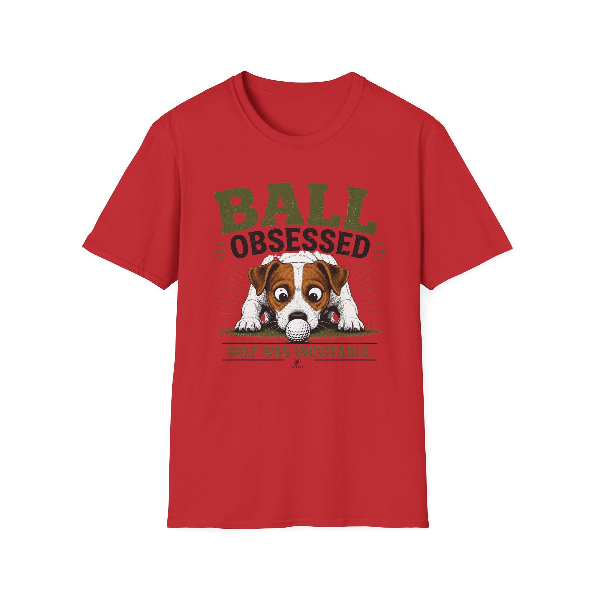 Ball Obsessed T‑Shirt – Cute Dog Golf Lover Graphic Tee