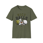 Nice Balls Graphic T‑Shirt — Funny Tennis & Golf Sports Tee
