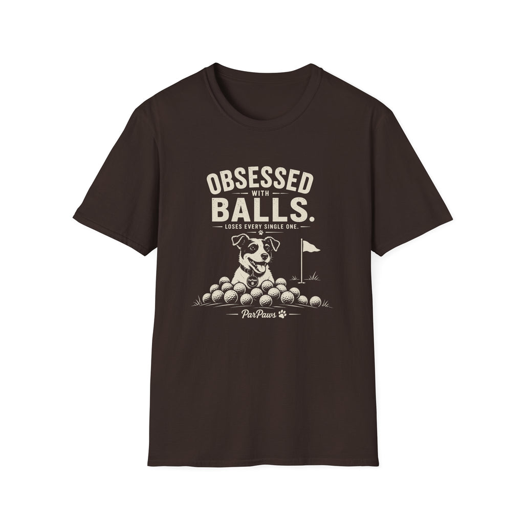 Golf "Obsessed Balls" T-Shirt — Funny Golf Lover Shirt