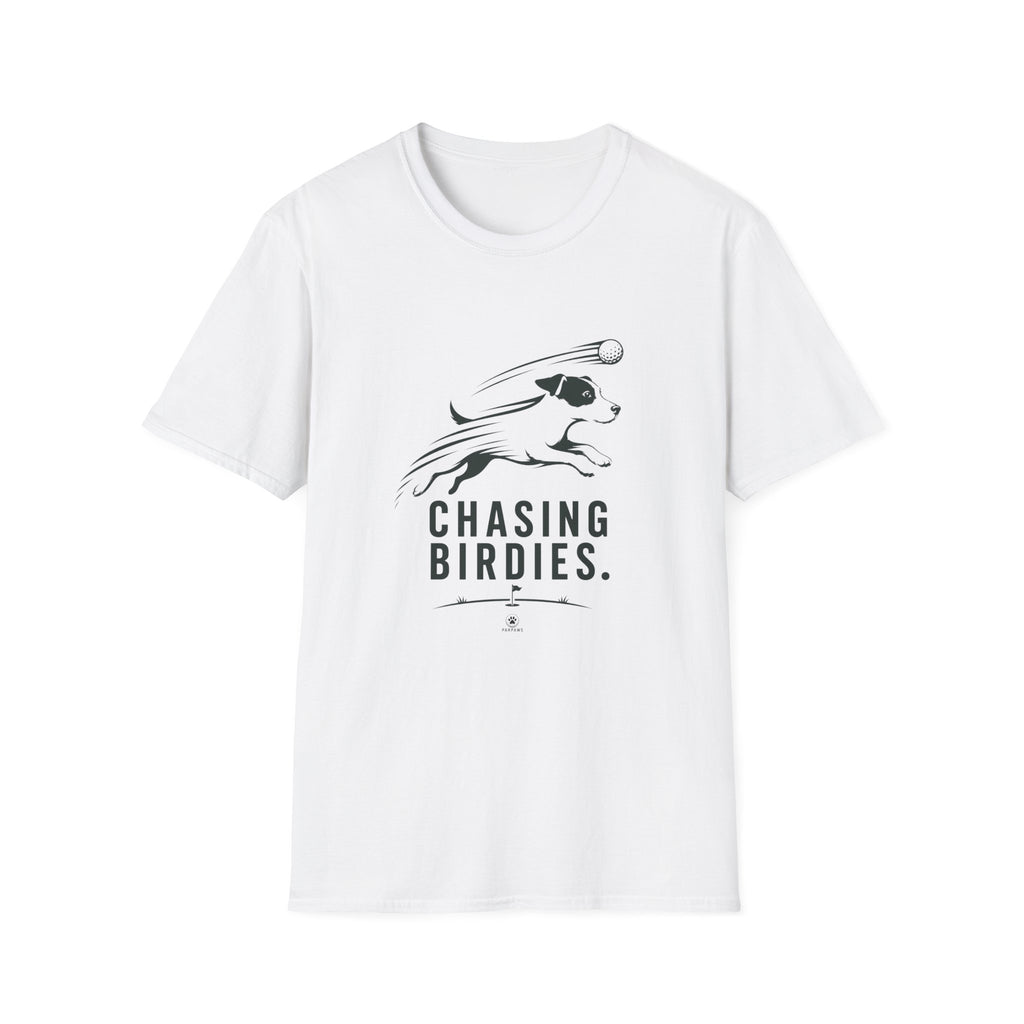 Chasing Birdies Dog Graphic T-Shirt