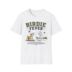 Birdie Fever Golf T-Shirt — Funny Golfing Design with Dog and Golfer