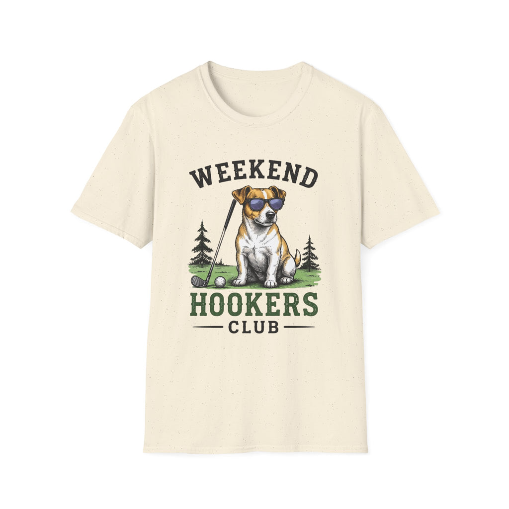 Weekend Hookers Club T-Shirt — Funny Dog Fishing Tee