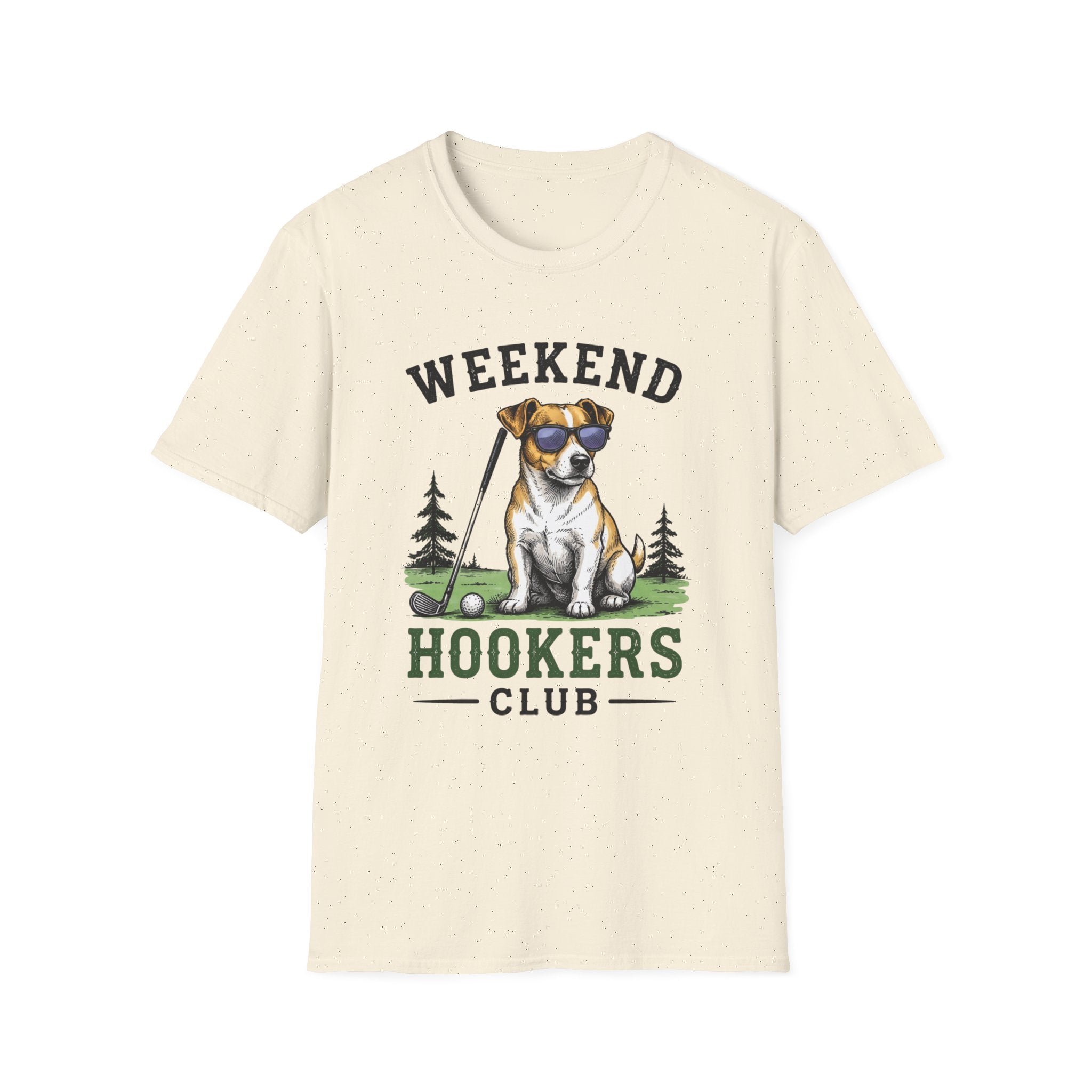 Weekend Hookers Club T-Shirt — Funny Dog Fishing Tee