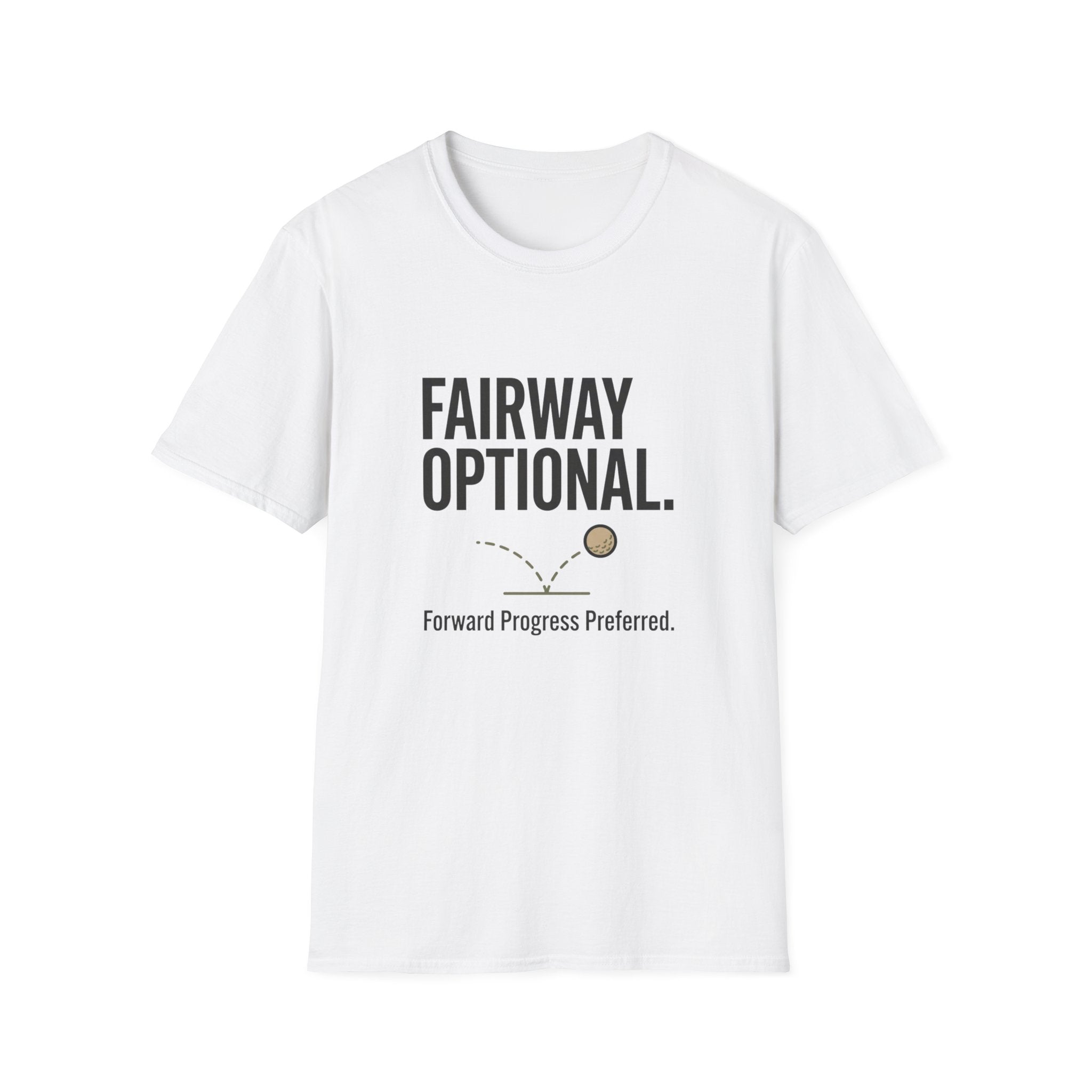 Fairway Optional Golf T-Shirt — "Fairway Optional" Funny Golfing Tee
