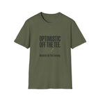 Optimistic Off The Tee T-Shirt — Funny Golf Quote Tee