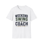 Weekend Swing Coach T‑Shirt — Golf Humor Tee ("Advice Is Free")