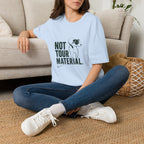 T‑Shirt — "Not Tour Material" Dog Rescue Tee