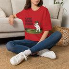 Golf Humor T-Shirt — "Playing Through My Issues" Funny Golfer Design