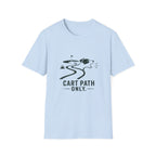 Golf Dog T-Shirt — 'Cart Path Only' Funny Golfing Graphic Tee