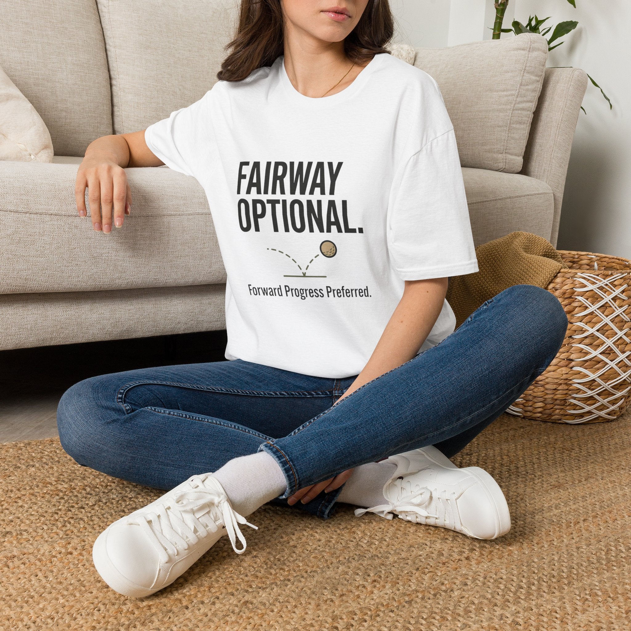 Fairway Optional Golf T-Shirt — "Fairway Optional" Funny Golfing Tee