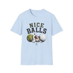 Nice Balls Graphic T‑Shirt — Funny Tennis & Golf Sports Tee