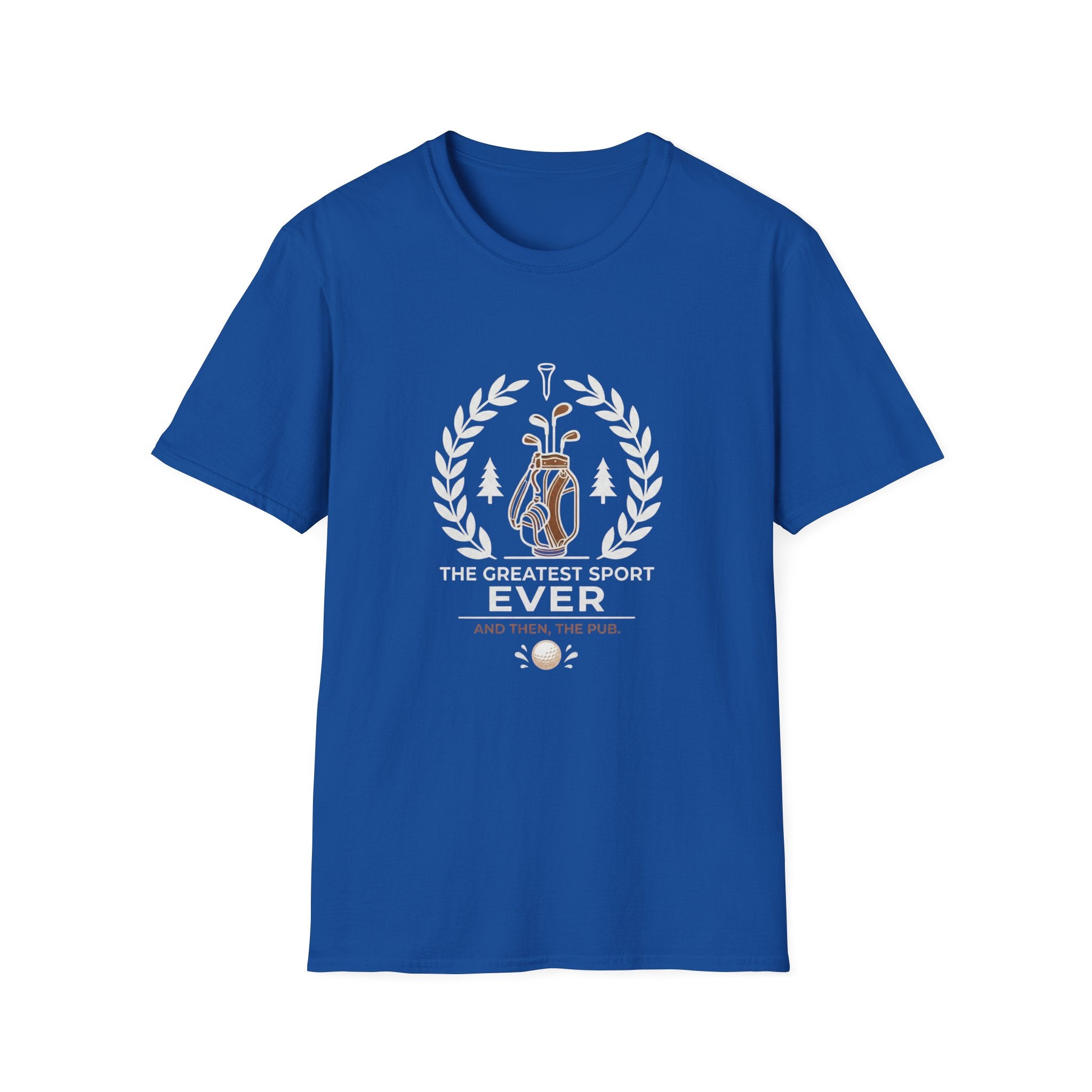 Golf T-Shirt — “The Greatest Sport Ever” Golf Bag Graphic Tee
