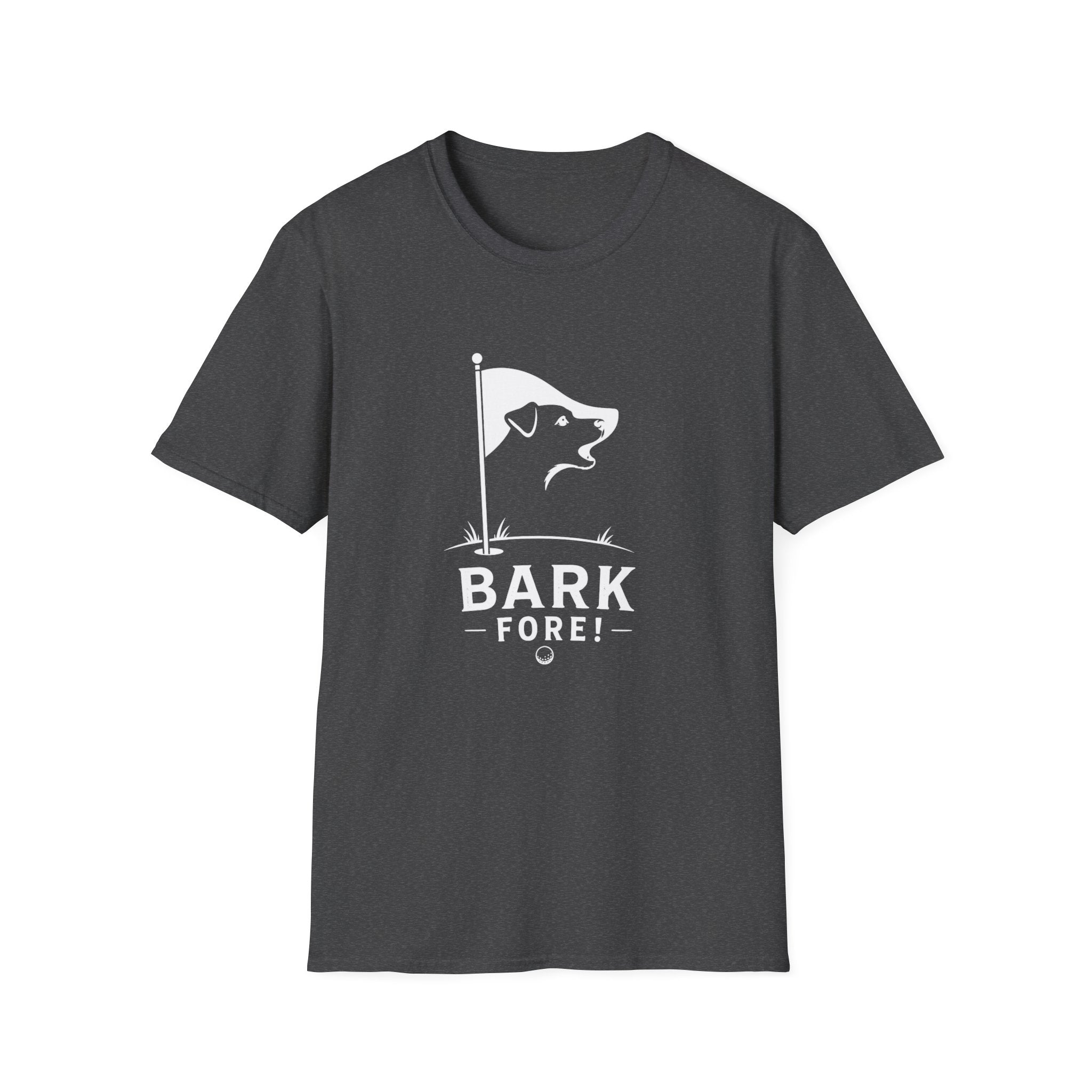 Bark Fore! Golf Dog T-Shirt — Funny Golfing Pet Lover Tee