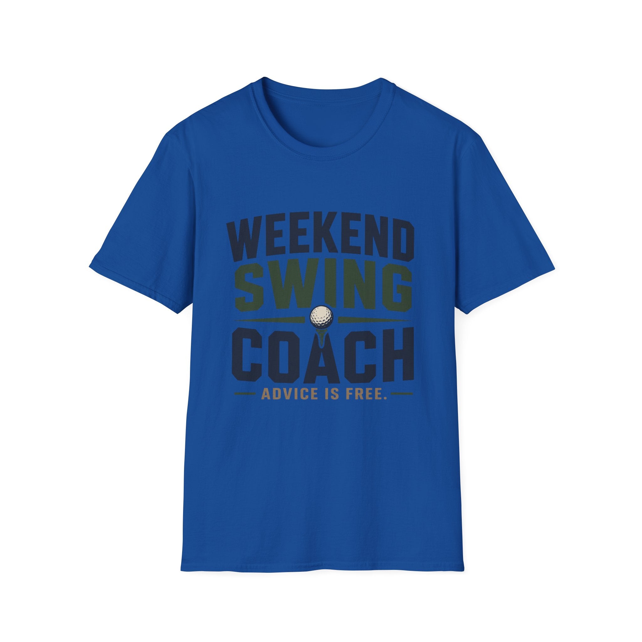Weekend Swing Coach T‑Shirt — Golf Humor Tee ("Advice Is Free")