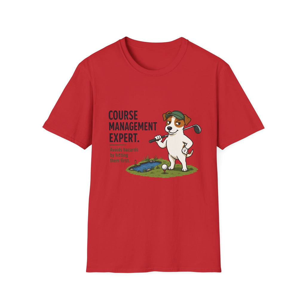 Golf Course Management Expert T-Shirt — Funny Golf Dog Design