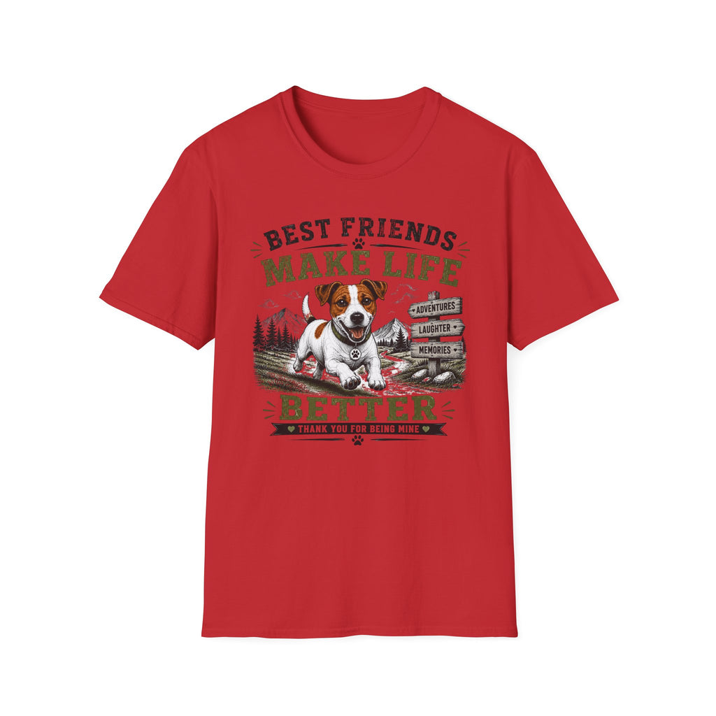 Dog Lover T-Shirt — "Best Friends Make Life" Graphic Tee