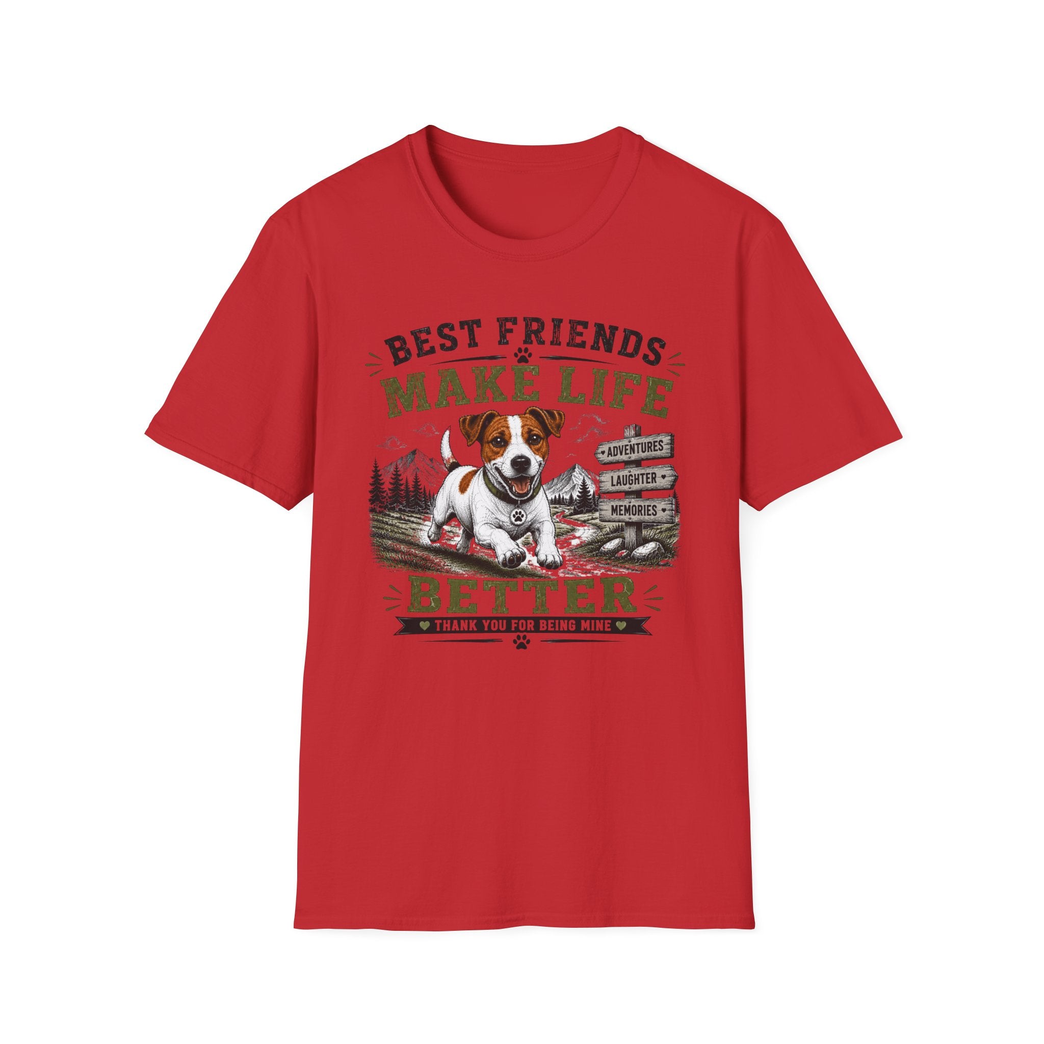 Dog Lover T-Shirt — "Best Friends Make Life" Graphic Tee