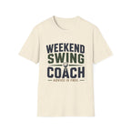 Weekend Swing Coach T‑Shirt — Golf Humor Tee ("Advice Is Free")