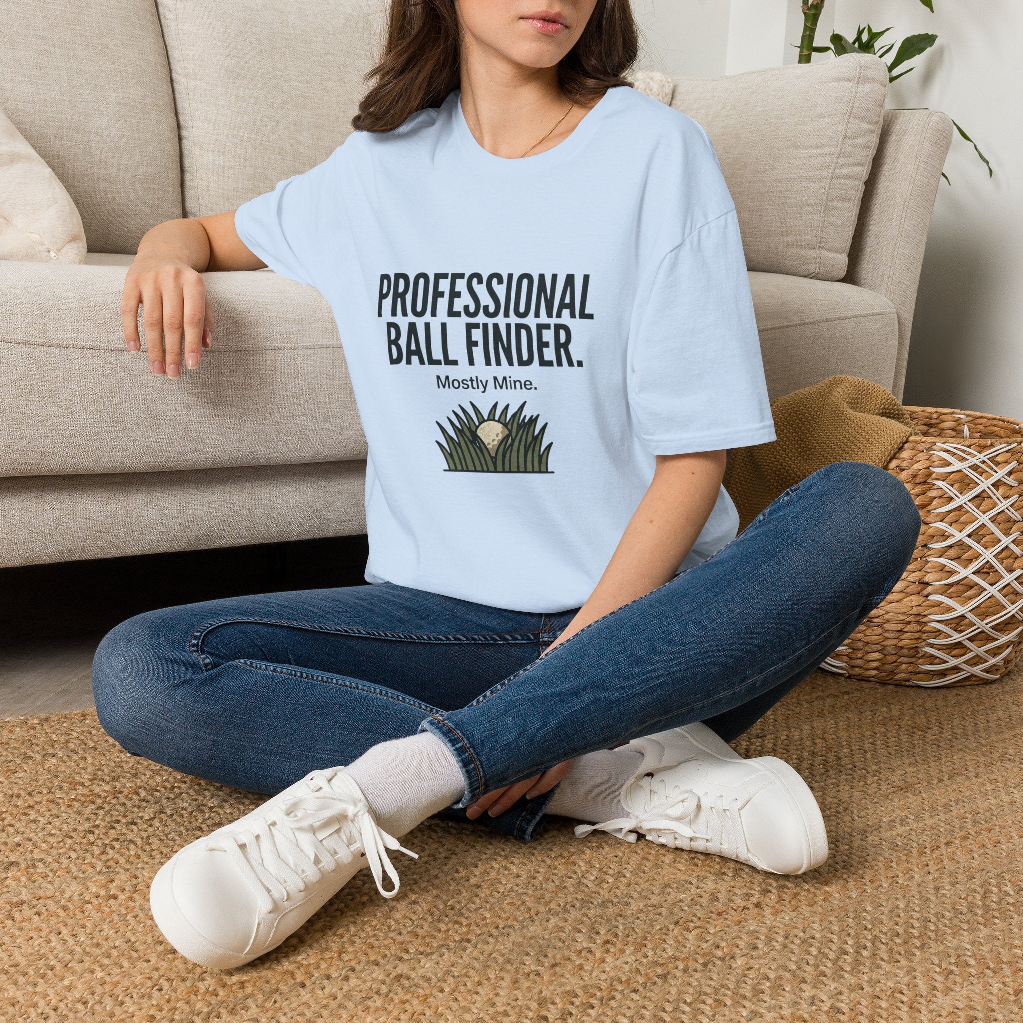 T-Shirt — Professional Ball Finder (Mostly Mine) Golf Humor Tee