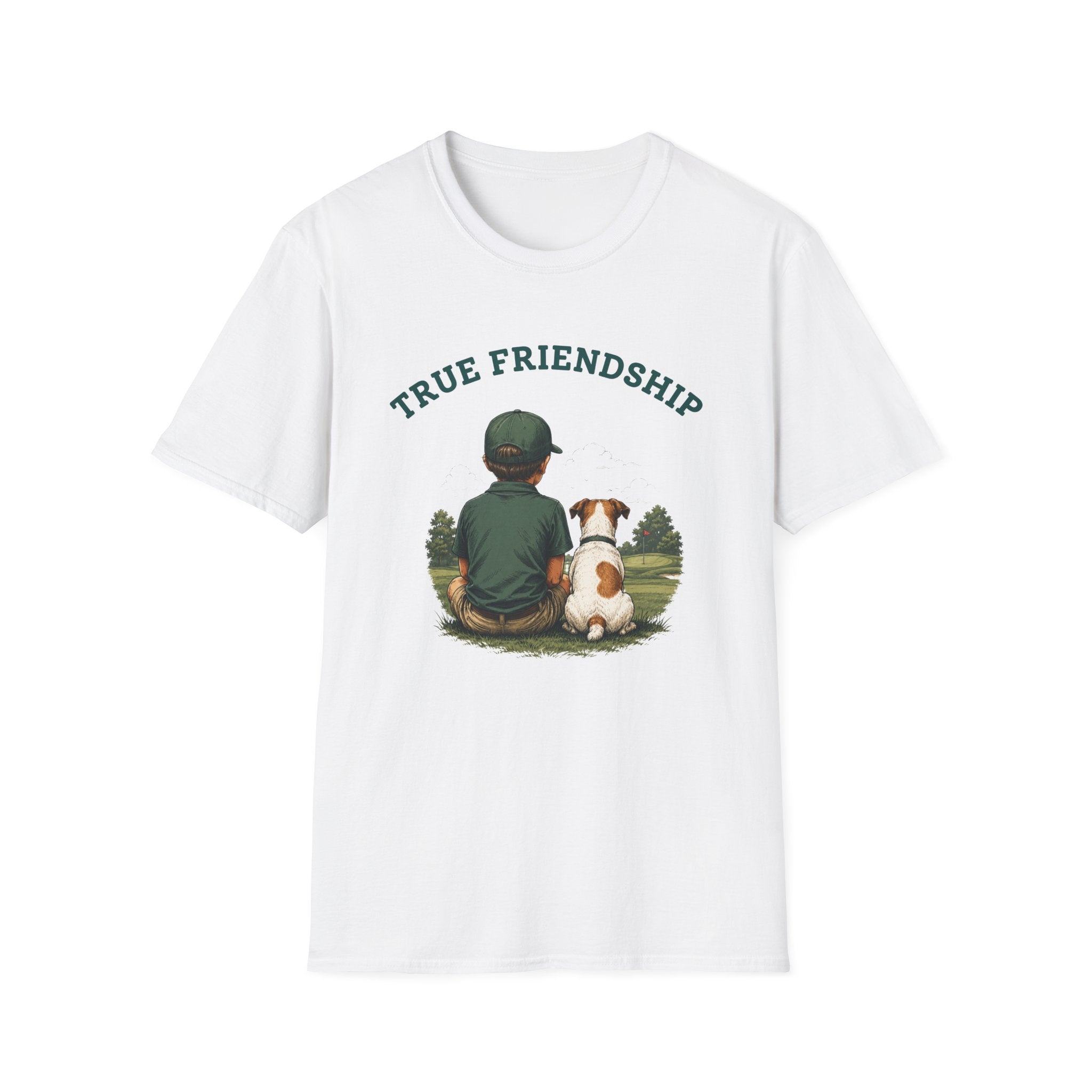 True Friendship T-Shirt — Boy and Dog Graphic