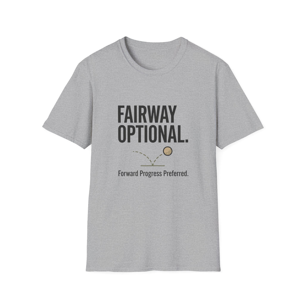 Fairway Optional Golf T-Shirt — "Fairway Optional" Funny Golfing Tee