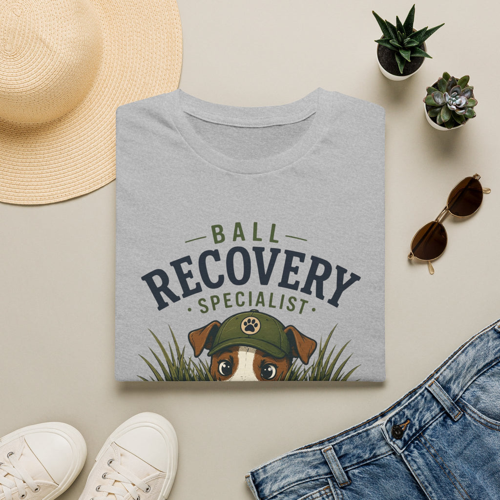 Recovery Specialist T‑Shirt — Ball Recovery Dog Design
