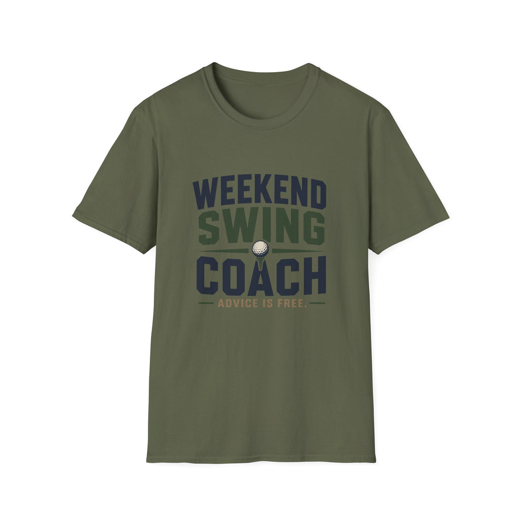 Weekend Swing Coach T-Shirt — Golf Humorous Weekend Golfer Tee