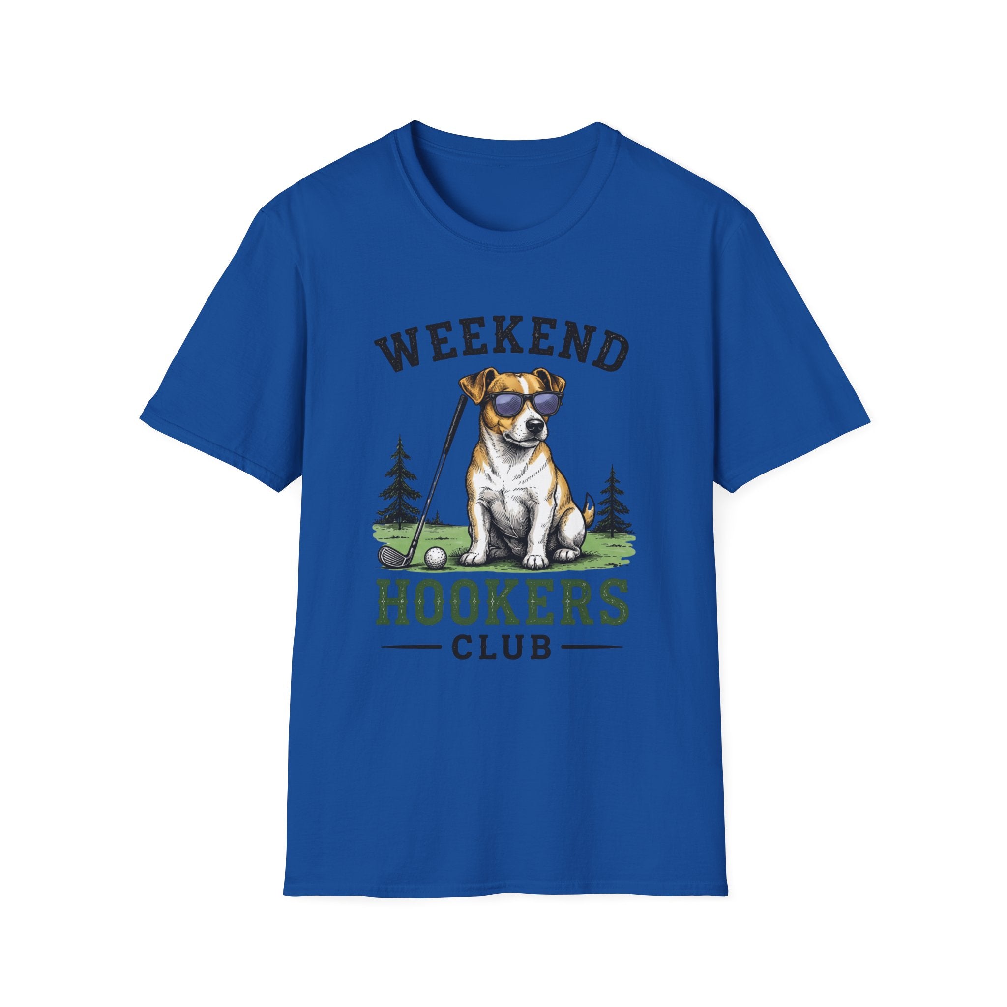 Weekend Hookers Club T-Shirt — Funny Dog Fishing Tee