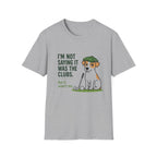 T‑Shirt — "I'm Not Saying It Was the Clubs" Cute Golf Dog Graphic Tee
