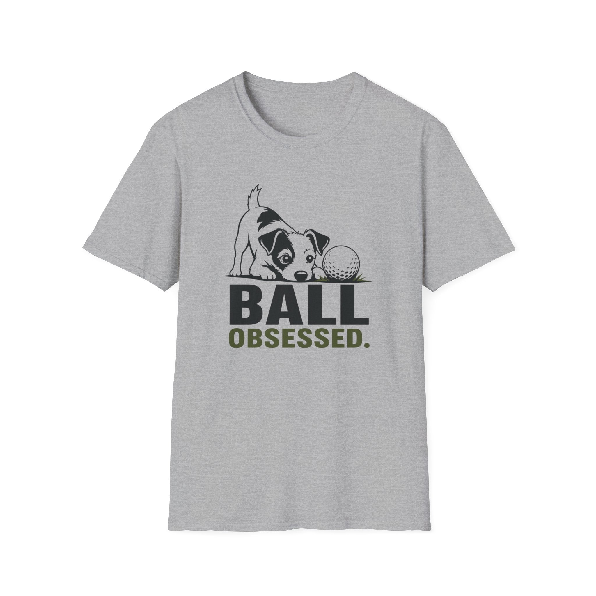 Dog Lover T‑Shirt — "Ball Obsessed" Puppy Graphic Tee