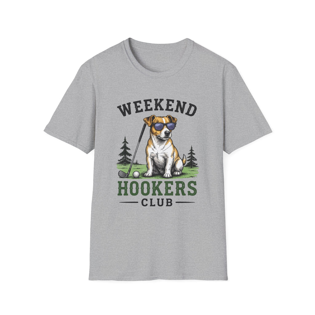 Weekend Hookers Club T-Shirt — Funny Dog Fishing Tee