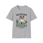 Weekend Hookers Club T-Shirt — Funny Dog Fishing Tee