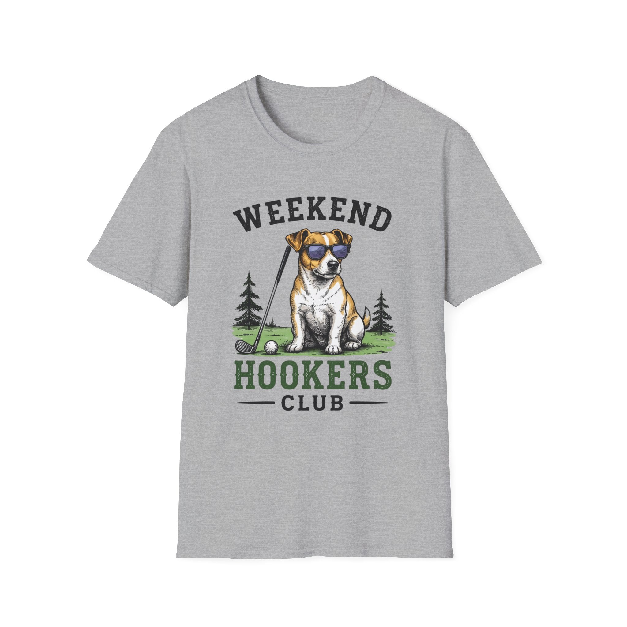 Weekend Hookers Club T-Shirt — Funny Dog Fishing Tee